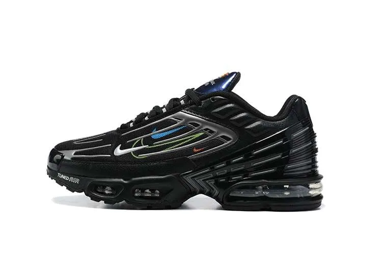 AIR MAX PLUS TN 3 'QUADRUPLE SWOOSH BLACK METALLIC SILVER'