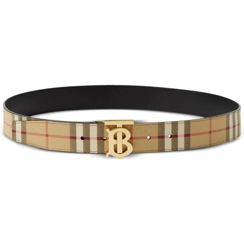 Belt Burberry Black Gold TB Plaque BY001