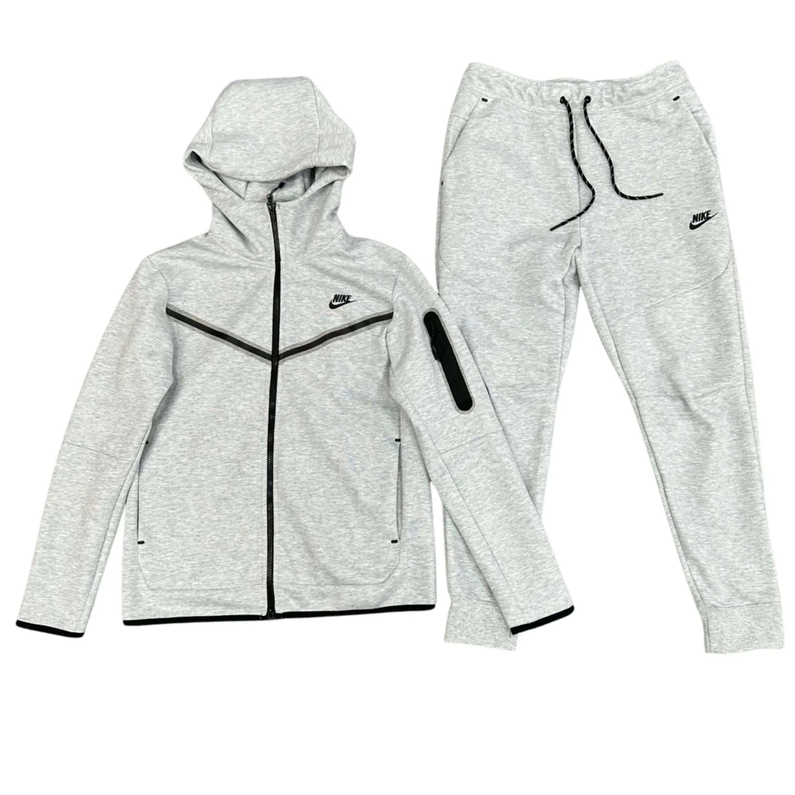 Conjunto NIKE TECH Fleece "Gris" Algodón Real