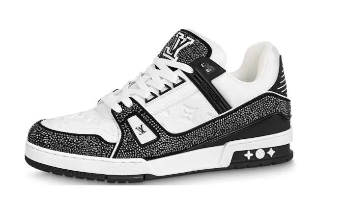 LV TRAINER Nero Bianco Swarovski