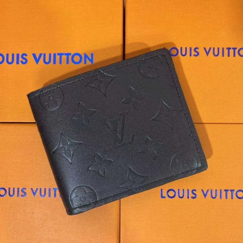 Wallet Louis Vuitton Embossed Monogram in Black LV067