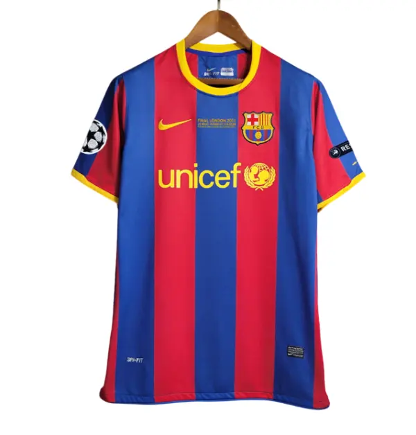 Camiseta Retro Barcelona 10/11 1ª Equipación – Edición Final Champions League