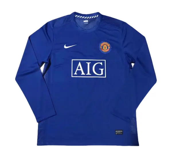 Camiseta retro Manchester United 08/09 2ª equipación manga larga