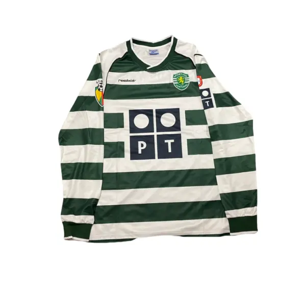 Camiseta Retro Sporting de Lisboa 02/03 manga larga